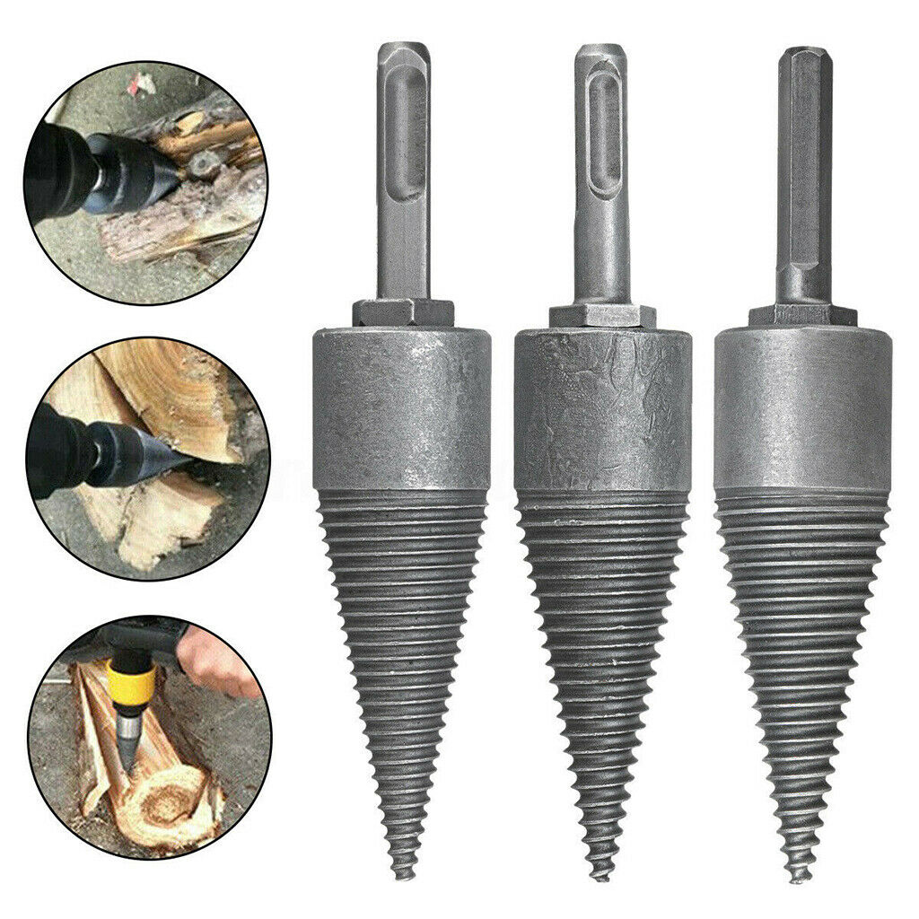 Metal Hammer Drill Bits Chopping Wood Splitter Cone Hexagon Handle,others,