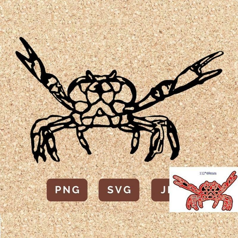 Crab Metal Cutting Dies Stencil DIY Scrapbooking Album Paper Card Template Mold