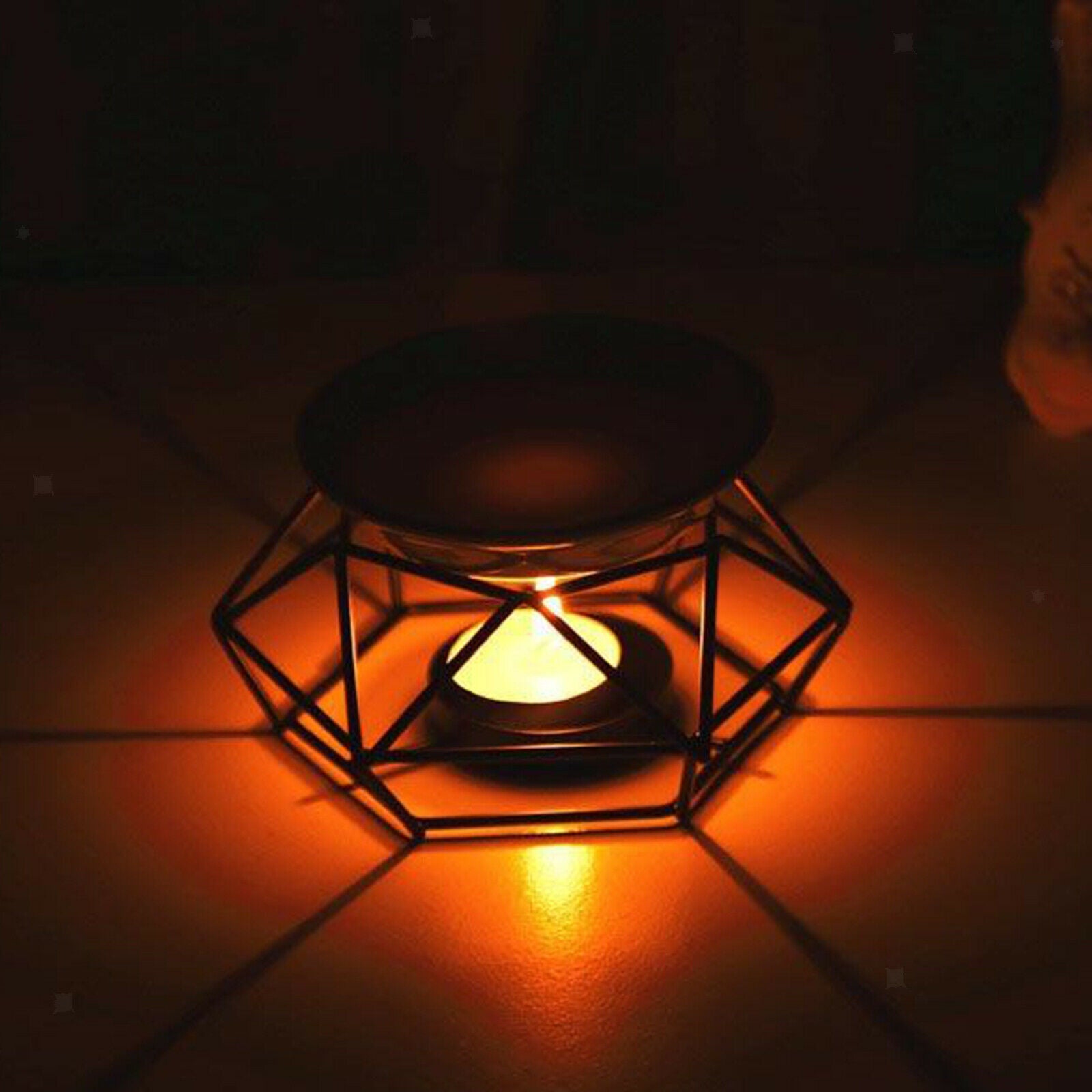 Essential Oil Burner Ceramic Dish Tealight Candle Holder Home Office Decors 70ML