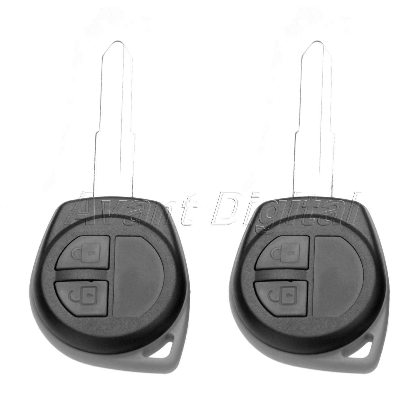 2Pcs Remote Key 2 Buttons 433 MHz ID46 Chip HU87 KBRTS004 Fit For Suzuki Swift