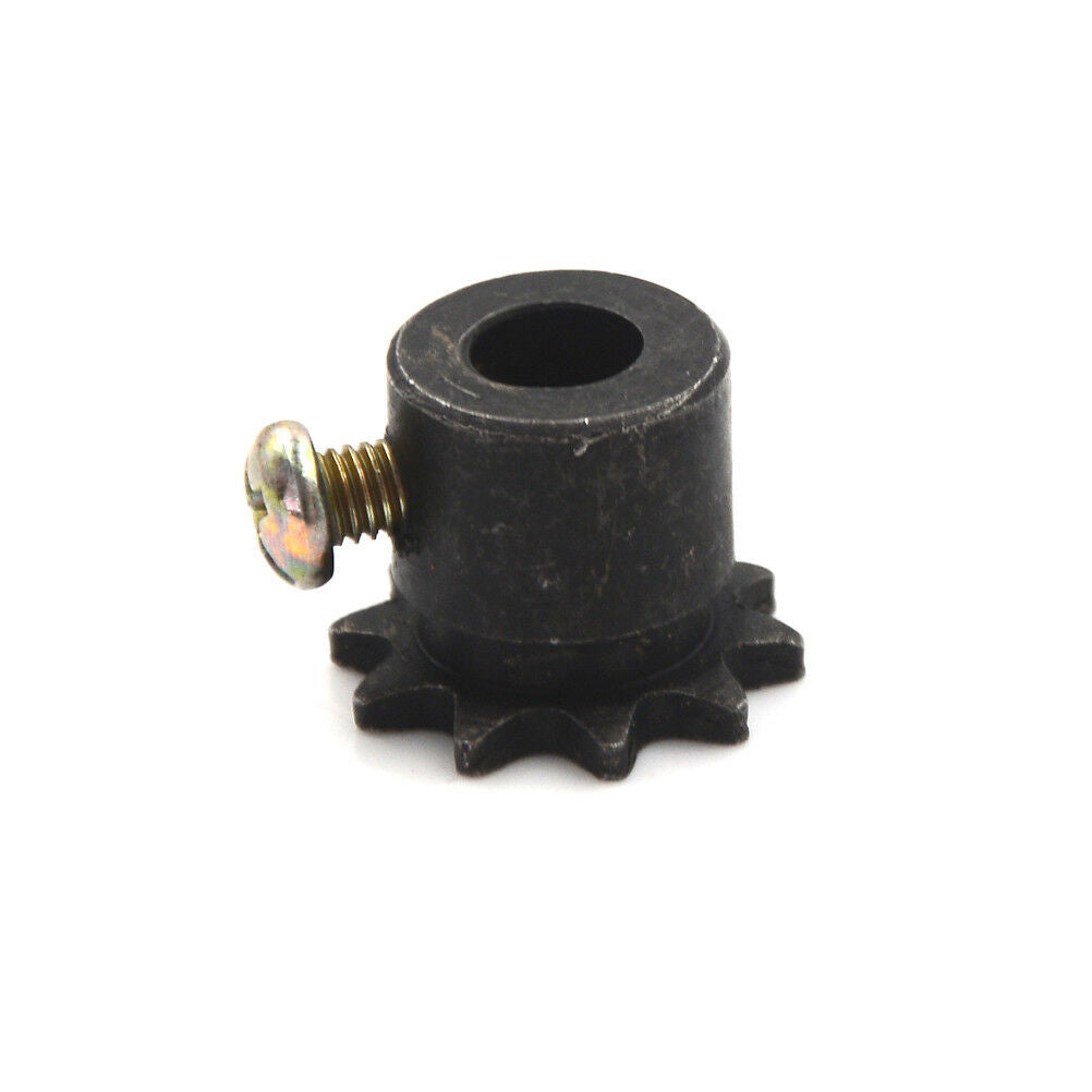 8mm Bore 10 Teeth 10T Metal Pilot Motor Gear Roller Chain Drive Sprocket BDAU