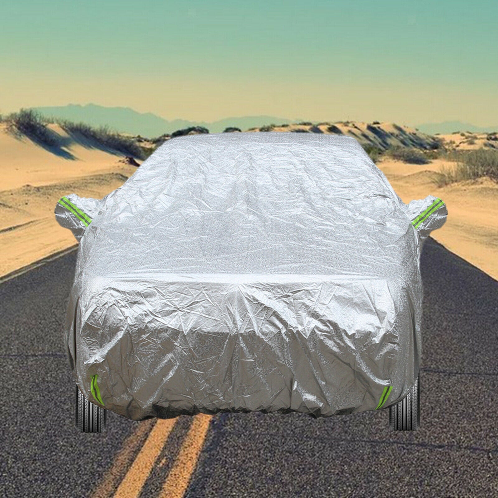 Car Cover Waterproof Windproof Rain UV Resistant All-Weather Protection YL