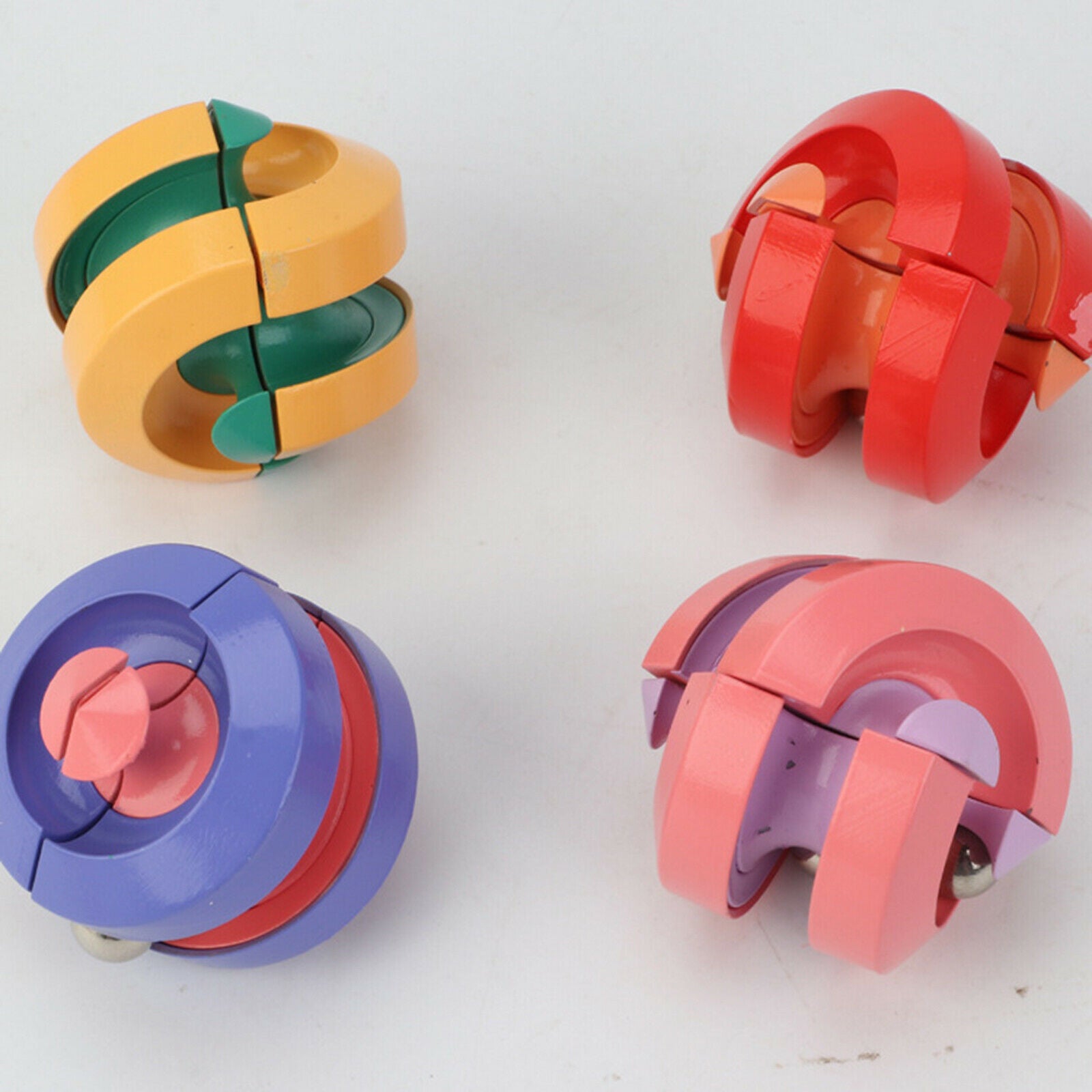 Spin Bean Toys Anti-Anxiety Hand-Eye Coordination for Kids & Adults Yellow