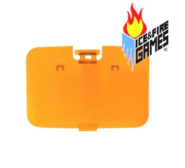 New FIRE ORANGE N64 Memory Expansion Pak Cover - Jumper Pak Lid (Nintendo 64)