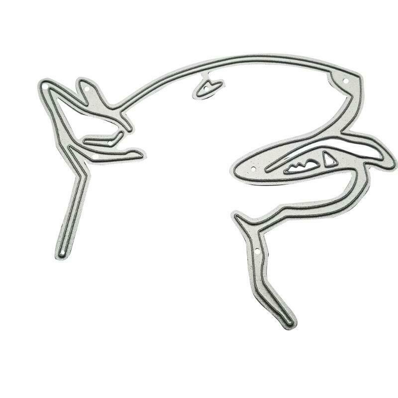 Bull Terrier Dog Head Carbon Steel Cutting Dies DIY Scrapbooking Photo Album