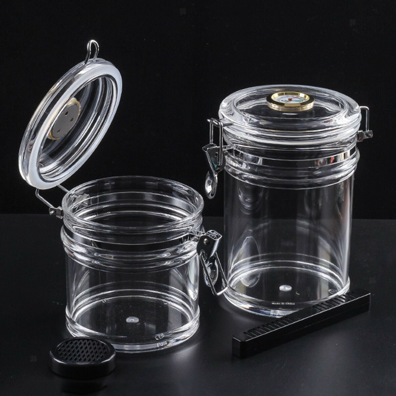 Cigar Humidor Tube Holder Capacity 15-20 Portable Cigar Humidor Box