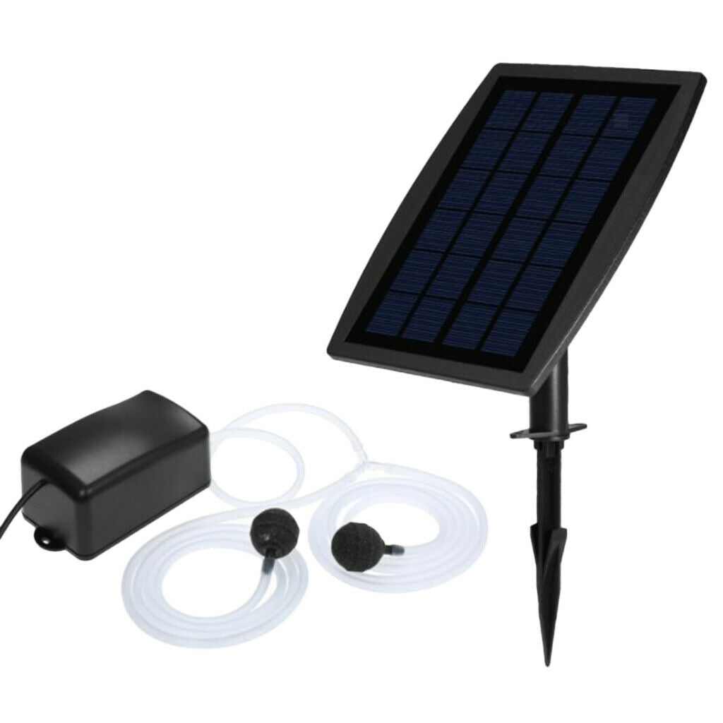 Solar Pond Air Stone Aerator Solar Water Pump Oxygenator for Fish Tank