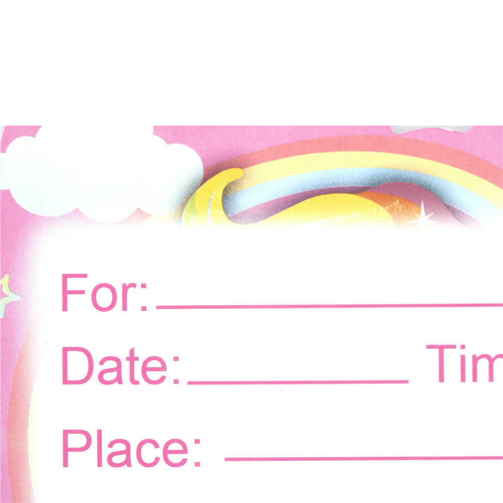 10x unicorn invitations card unicorn cards birthday wedding party invitation BDA