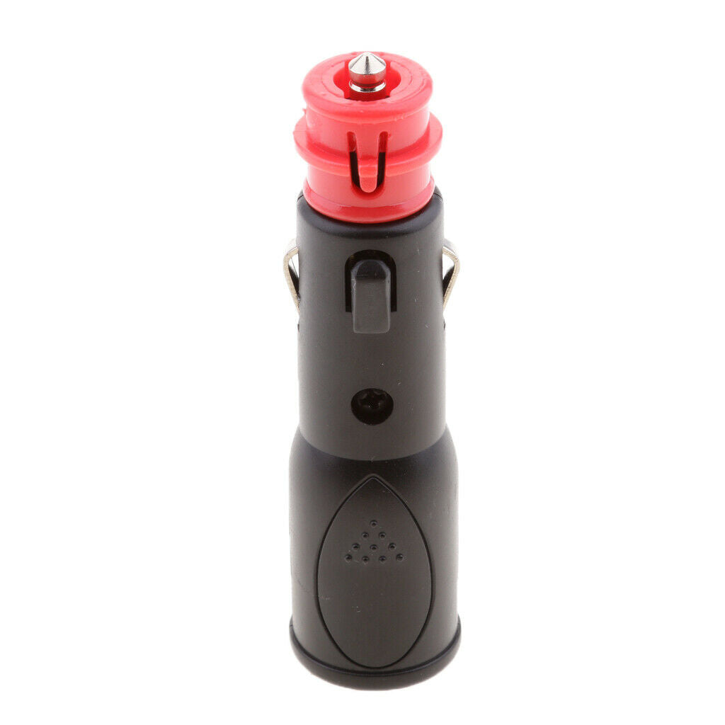 Heavy duty 12V plug cigarette lighter adapter power supply with switch.
