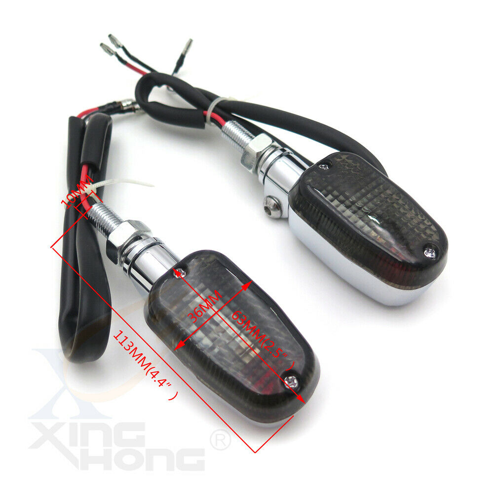 10mm Screw Turn Signals Blinker Smoke Aluminum Blinker Light for universal bike