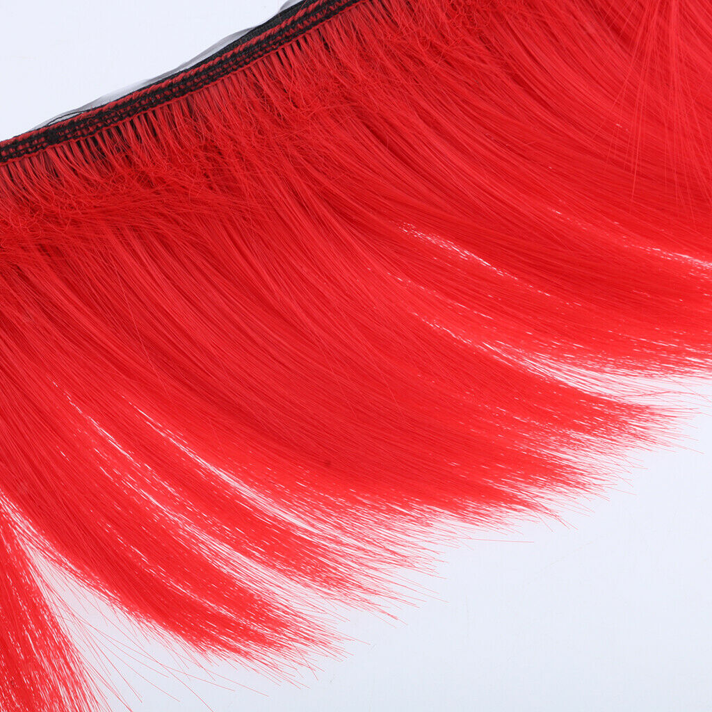 Helmet Accessories Mohawk Wig for Racing Mohawk  Dirt Bike Red