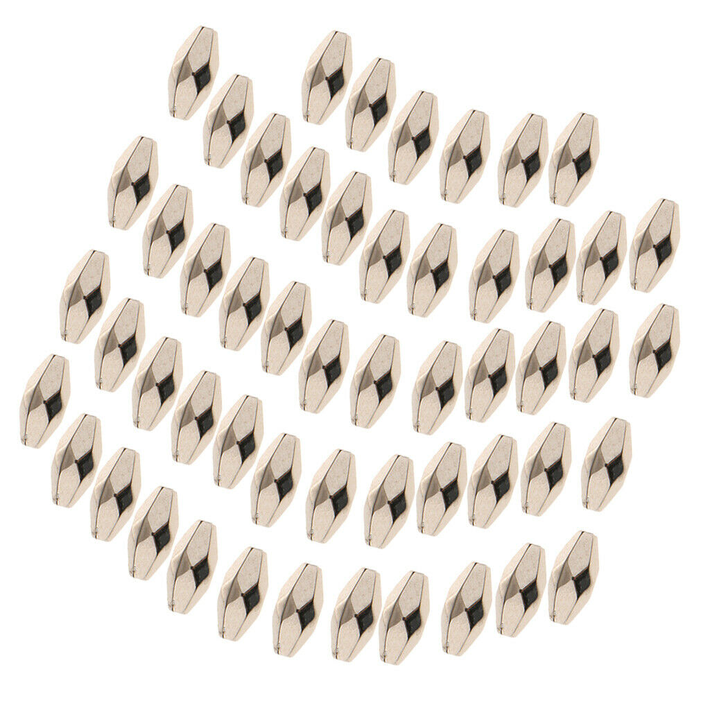 100pcs Faceted Loose Beads Geometric Handmade Craft Findings Accessories