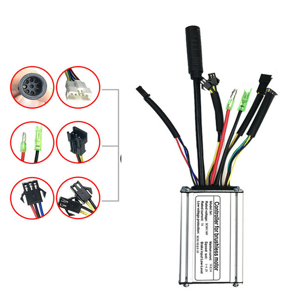Controller For 250W 350W Brushless Motor Ebike Electric Bicycle DC 48V 36V 15A