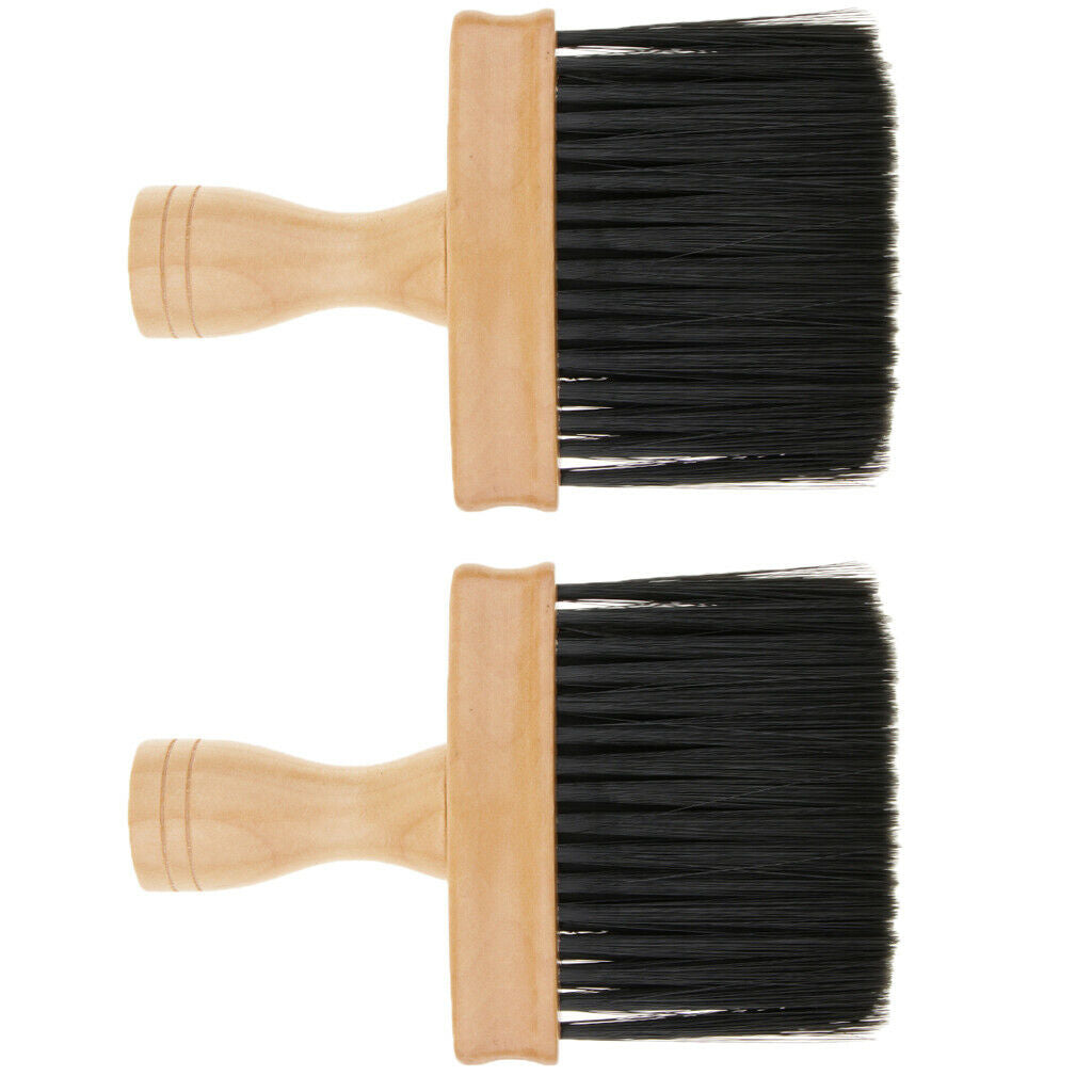2x Dense Neck Duster Brush Face Neck Broken Hair Remover Cleaning Brush