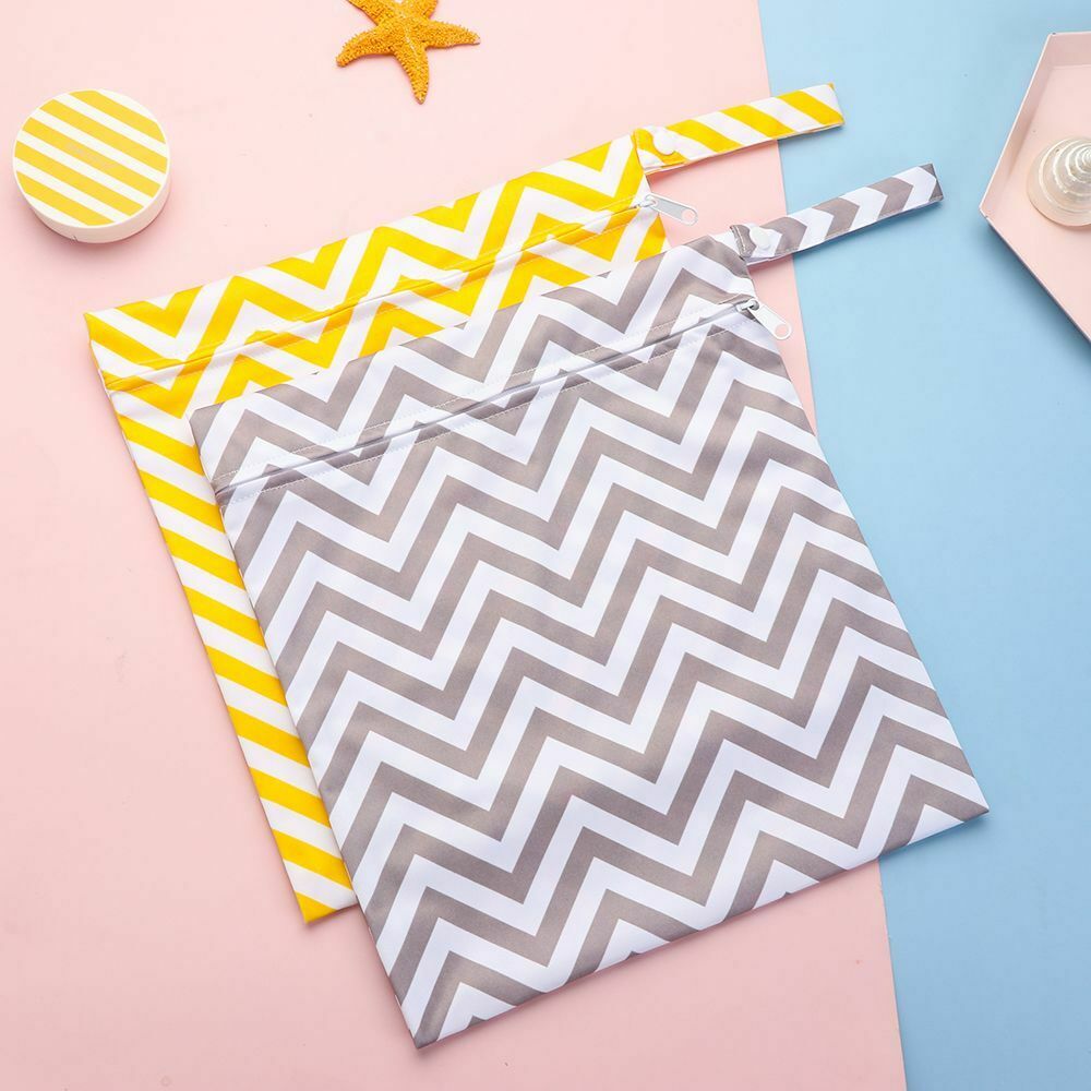 Nappy Pouch Baby Storage Pocket New Waterproof Zip Wet Dry Bag Diaper Bags