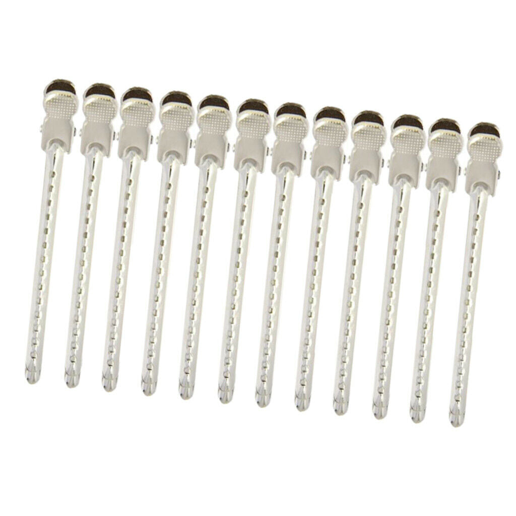 12x Sectioning Hair Styling Clips â€“ Hairdressing Salon Hair Grip for Cutting,