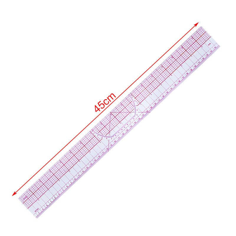 Plastic Sewing Tailor Shared Double Side Metric Straight Ruler Cutting Ru.l8