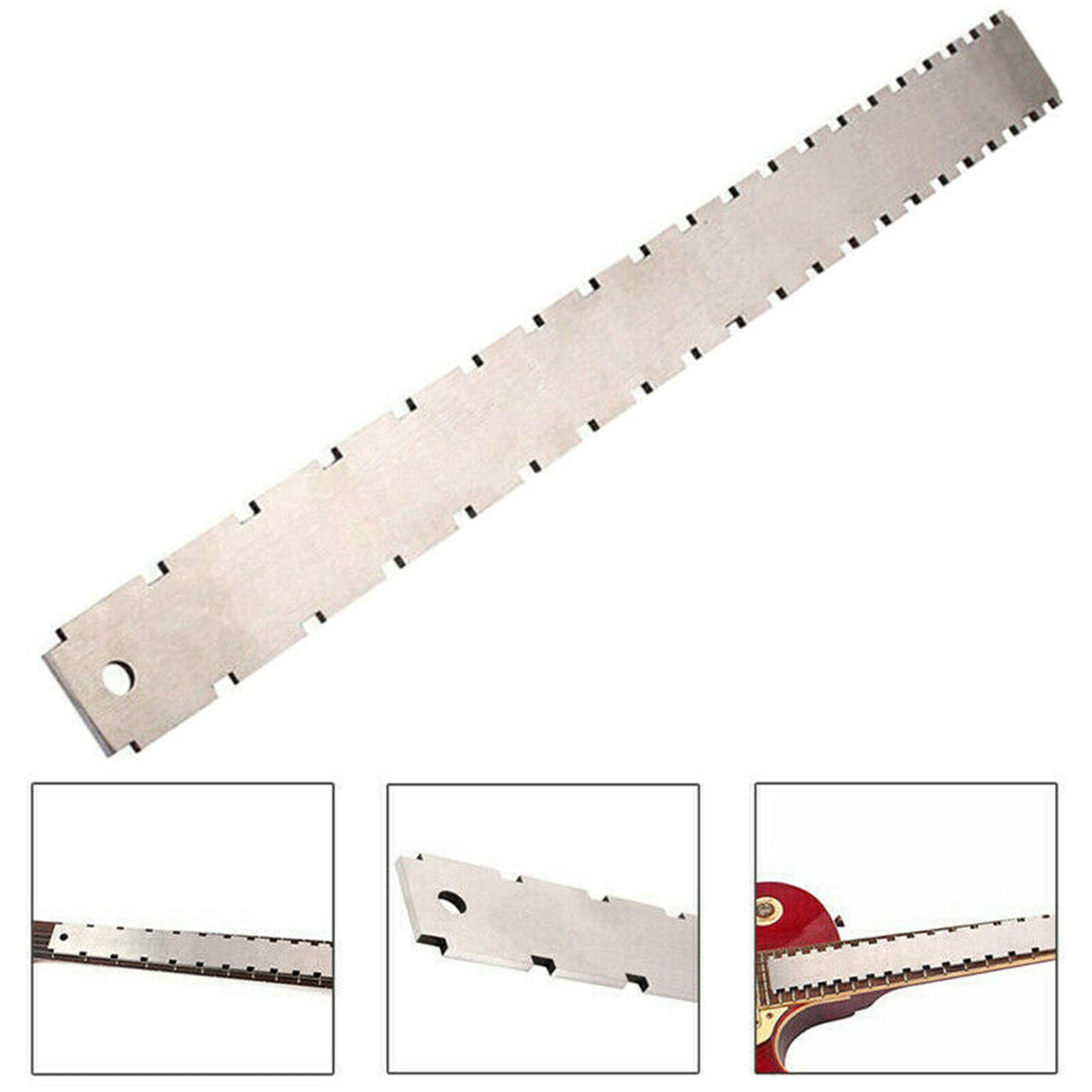 Guitar Neck Notched Straight Edge&Fret Ruler Rocker Luthier Tool