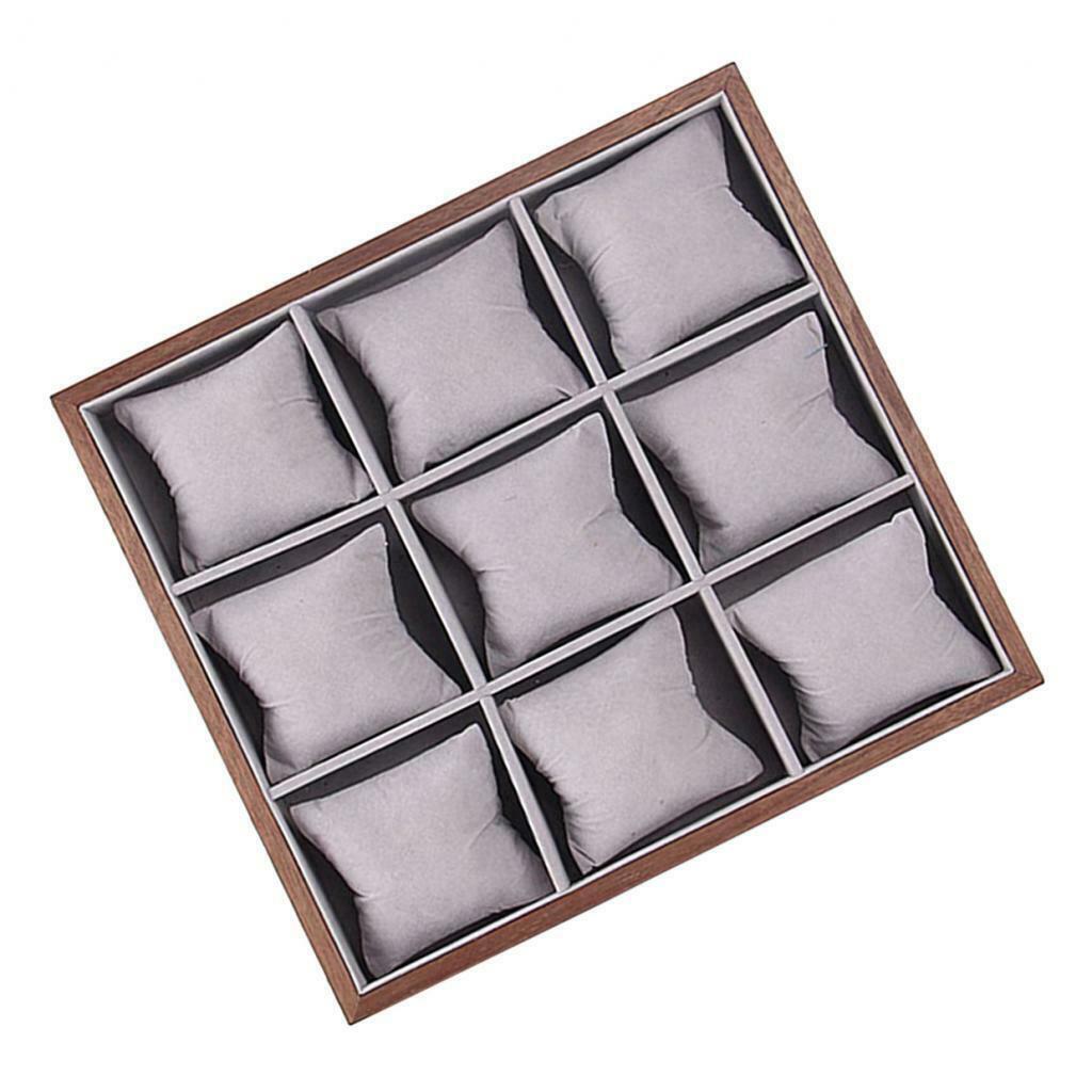 2x 9/12Slots Multi-Purpose Jewelry Box Bangles Rings Storage Showcase Case