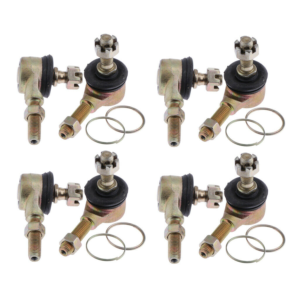 4 Pair 10mm Bolt Tie Rod End Ball Joiner for 110cc 125cc Dirt Bike Buggy