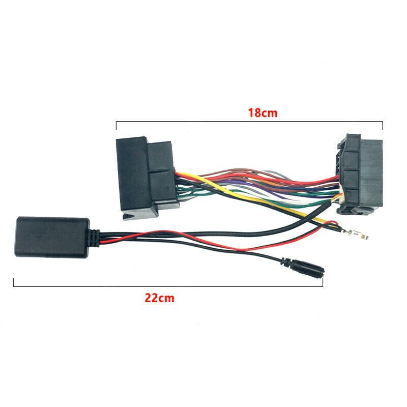 Car Audio Wireless Bluetooth Aux Input Cable Adapter Wire Harness For BMW E60/90