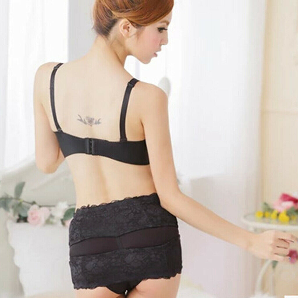 Women Hip Body Corset Control Abdomen Shaper Belts L Black