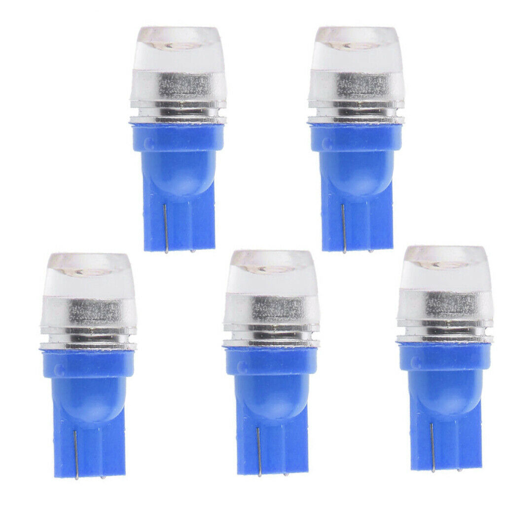 5pcs T10 Wedge High Power 1.5W Car LED Light Bulbs Xenon 192 168 194 Blue