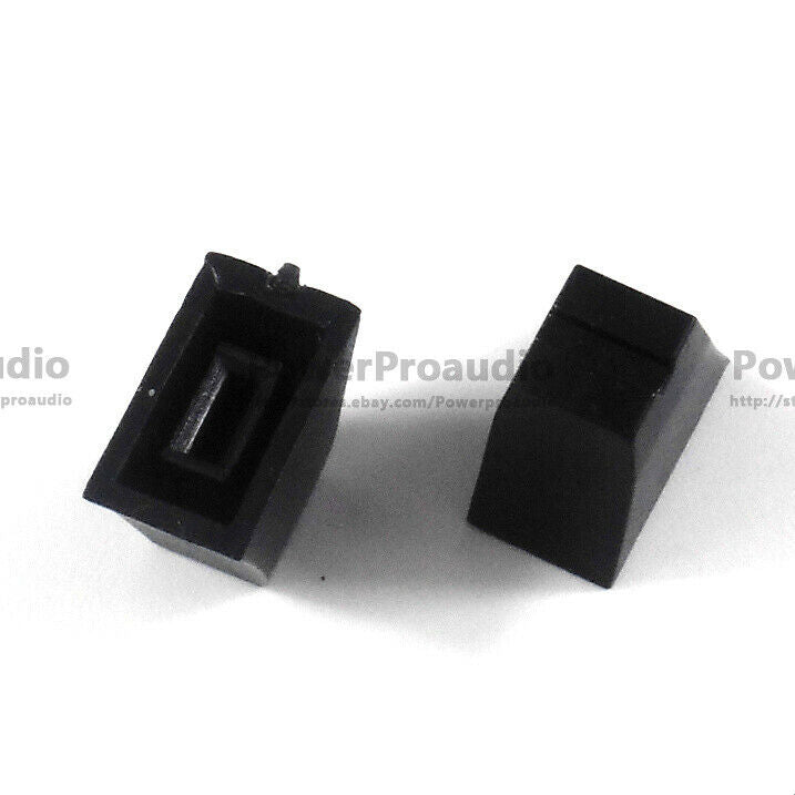 15pcs Black Potentiometer Fader Knob Cap 12mmLx7mmW For Pioneer Mixer Equalizer