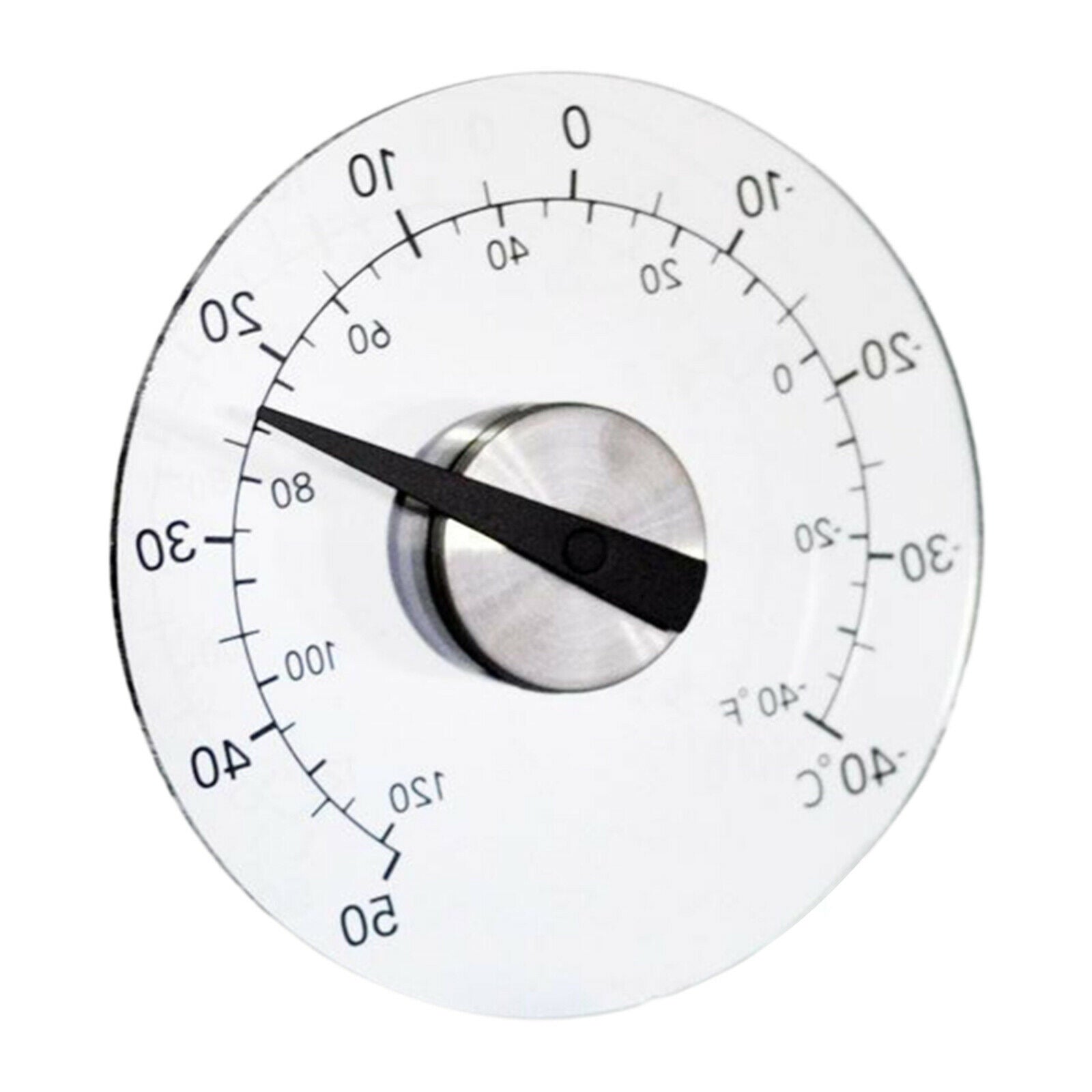 Clear Stick On Window Thermometer Round Waterproof for Wall Garden Home