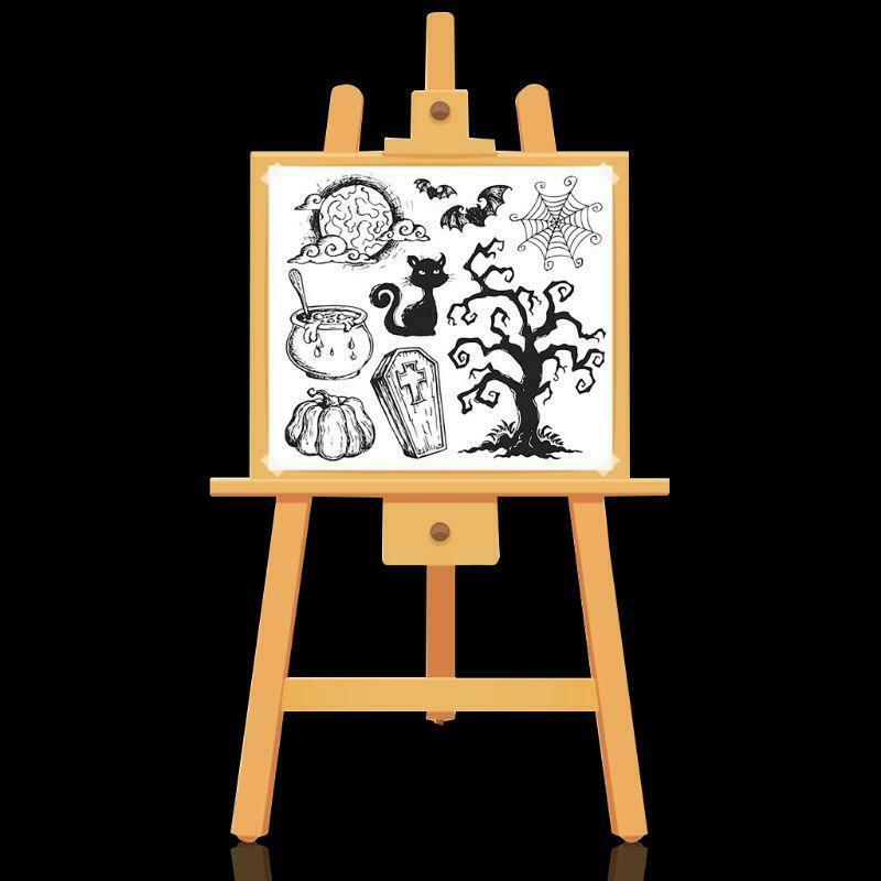 Happy Halloween Transparent Silicone Stamp Seal For DIY Scrapbooking Photo Album