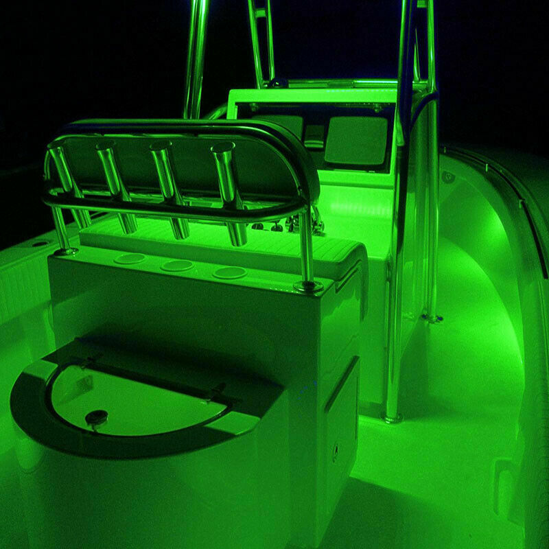 3X Green Marine Led Lights Courtesy & Utility Strip for Boat Yacht Pontoon Kayak