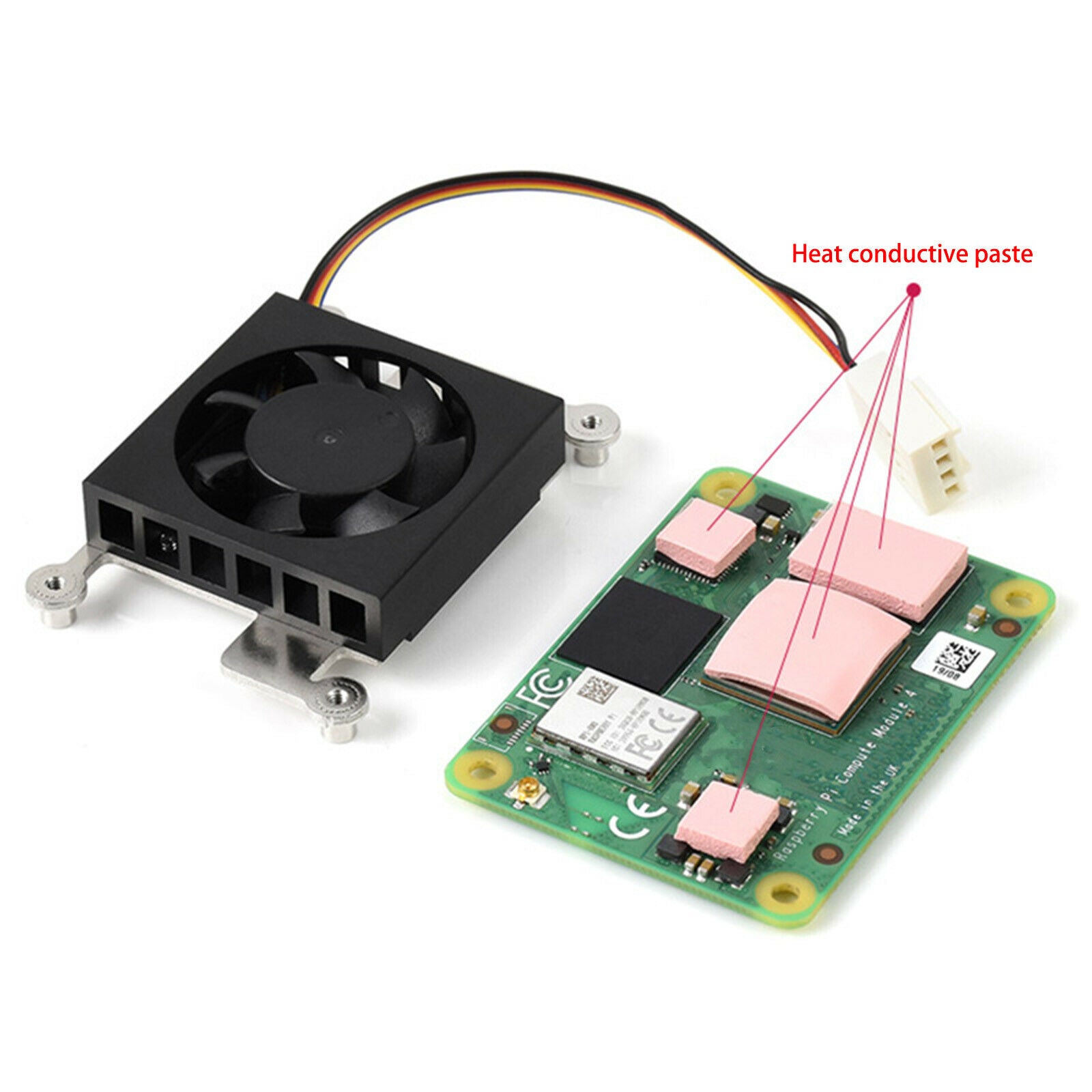 Dedicated 3007 Cooling Fan + Heatsinks For Raspberry Pi Compute Module 4 Cm4