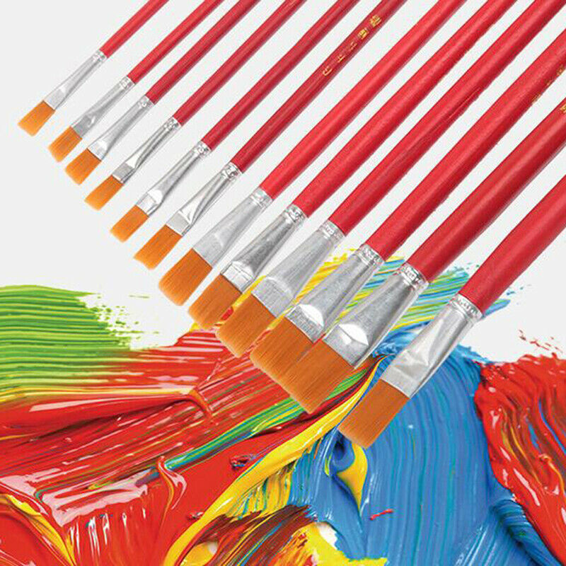 12Pcs/ Set Watercolor Painting Brush Gouache Brushes Hook Line Pen Paint BruDD
