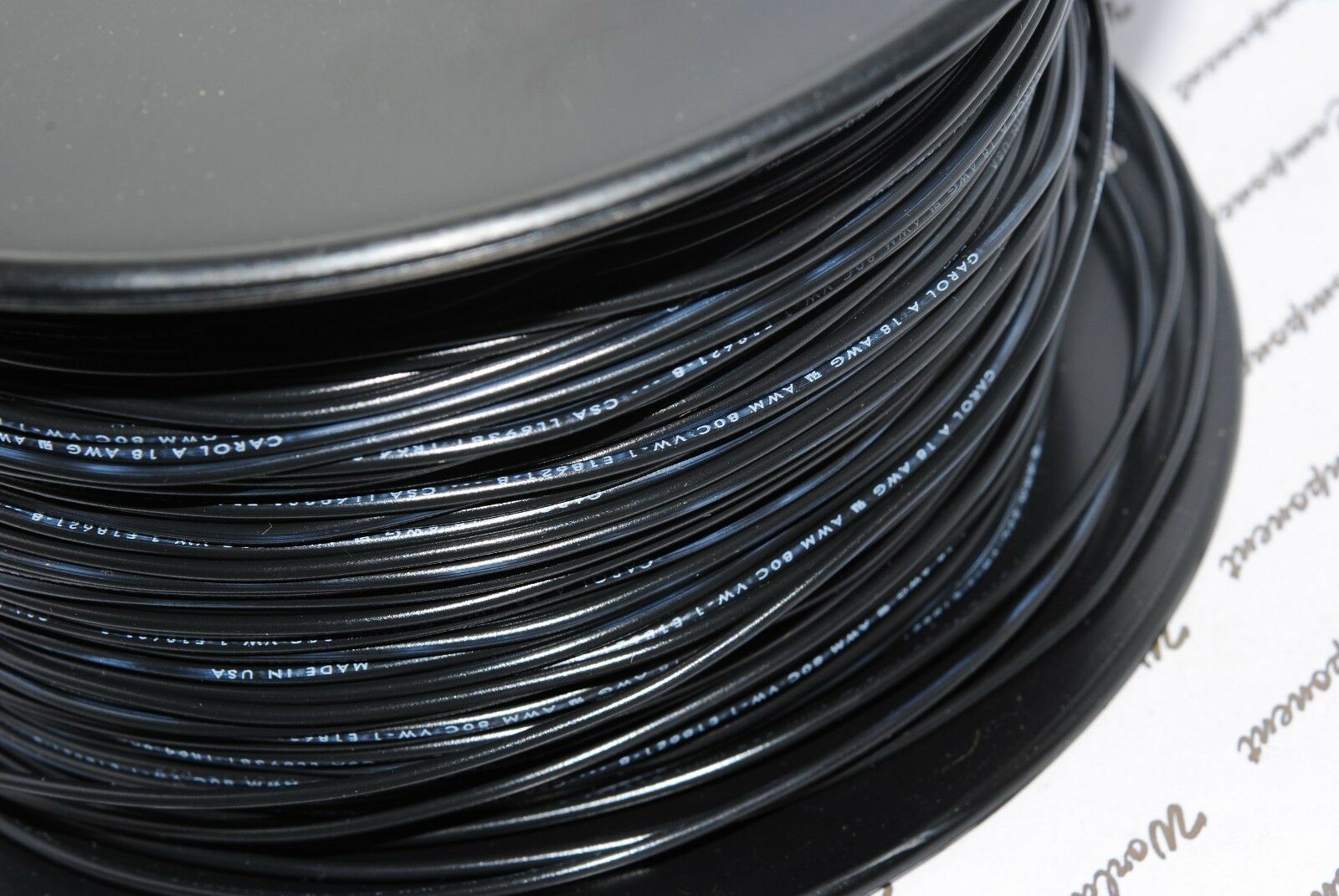10meter (10M) -GENERALCABLE C2052A.21.01 18AWG Hookup Cable & Wire UL 1007 Black