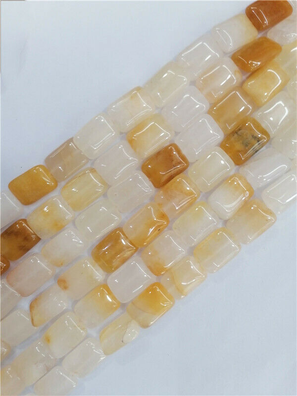 1 Strand 18x13x6mm Natural Yellow Aventurine Rectangle Spacer Beads 15.5" HH8803