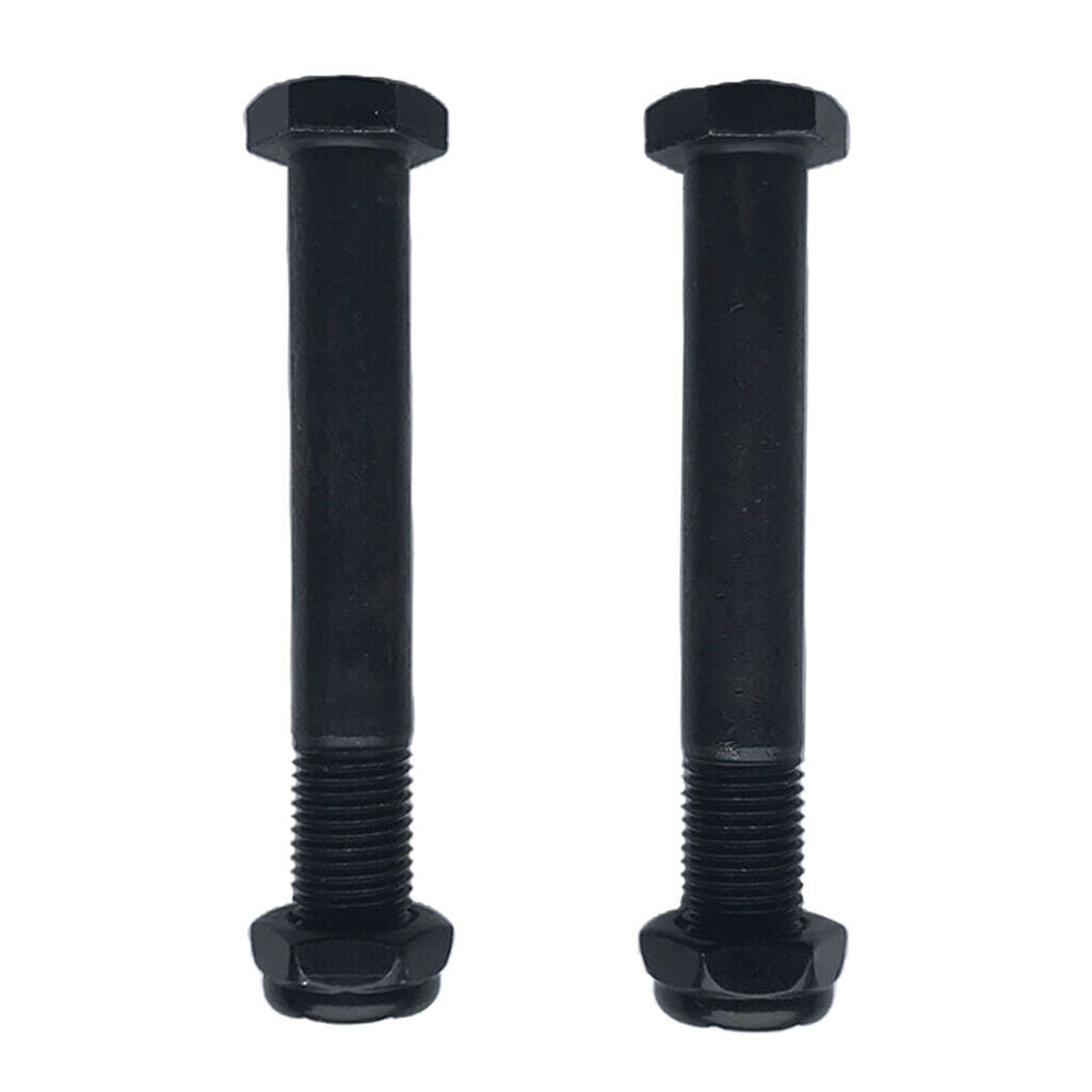2pcs 62.5mm Skateboard Trucks Kingpin Longboard Hardware + 2pcs Nuts Black