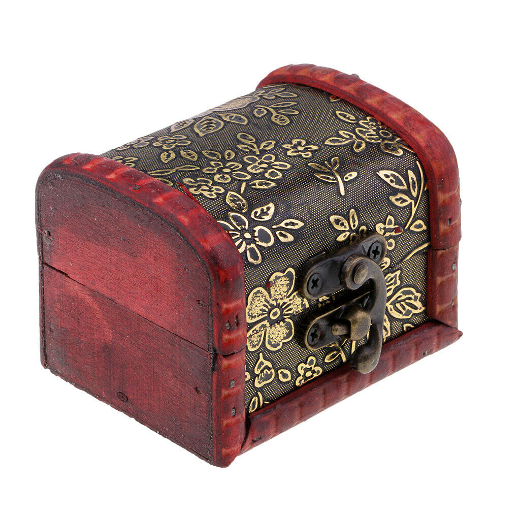 Chinese Style Jewelry Display Box Earring Storage Gift Box w/ Flowers Design