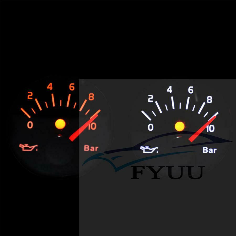 12/24V modified instrument oil pressure gauge 2" 52MM oil pressure gauge 0~10BAR