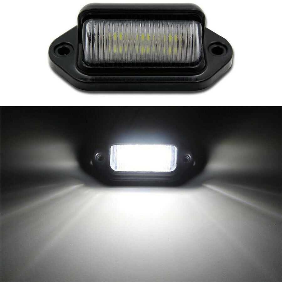 2PCS 6-SMD LED License Plate Tag Light Lamps 6000K White 1.8W Car lighting bulbs