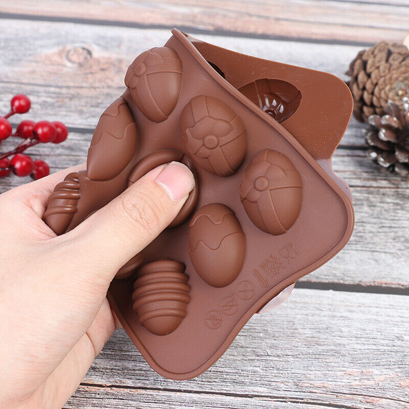 15 Holes Easter Eggs Silicone Chocolate Mold Cake Molds Fondant Ice Cube .l8