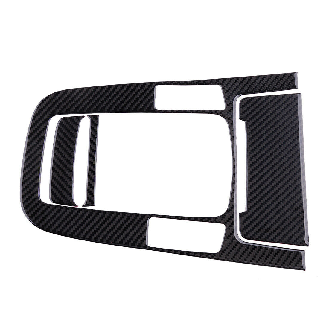 Car Carbon Fiber Interior Gear Shift Console Panel Cover Trim Fit For Audi A4 A5