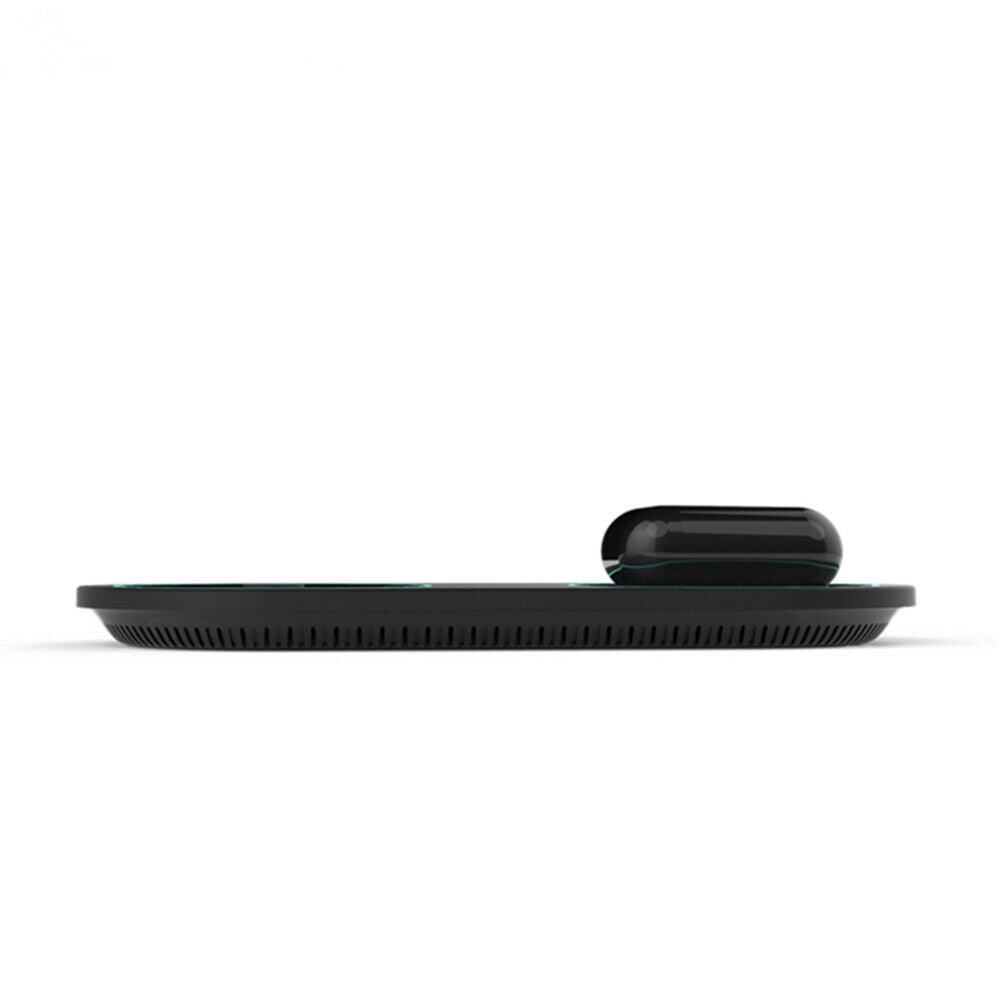 2in1 Wireless Charging Pad Fast Charger For All Qi-Enabled Phone For AirPods Pro
