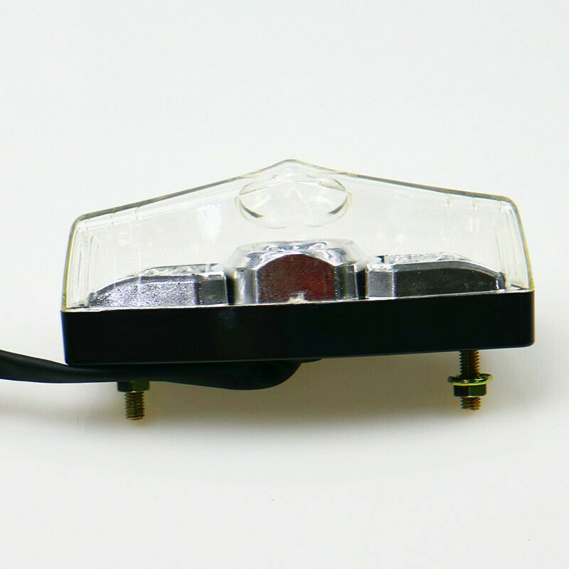 Clear LED Tail Brake Stop Light Dual Sports Off Road ATV Dirt Cruiser Choppers