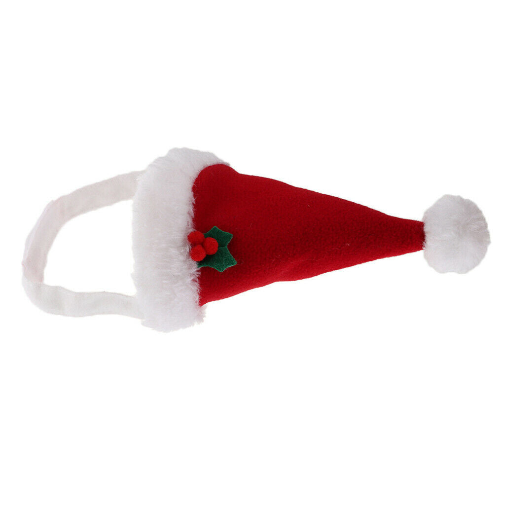 Dog Cat Pets Santa Hat Christmas Costume for Puppy Kitten Small Cats Dogs