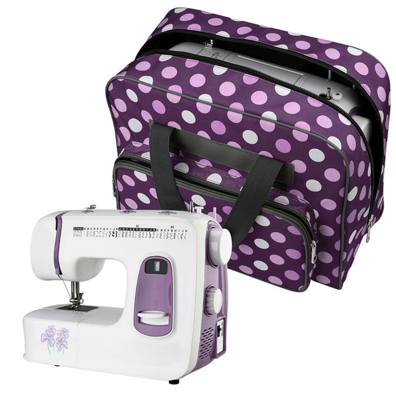 Polka Dot Large Capacity Sewing Machine Bag Travel Portable Storage Handbag