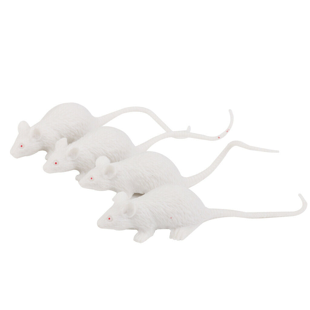 12 Plastic Rats Animal Halloween Fancy Dress Props Mouse Toys Party Loot Bag