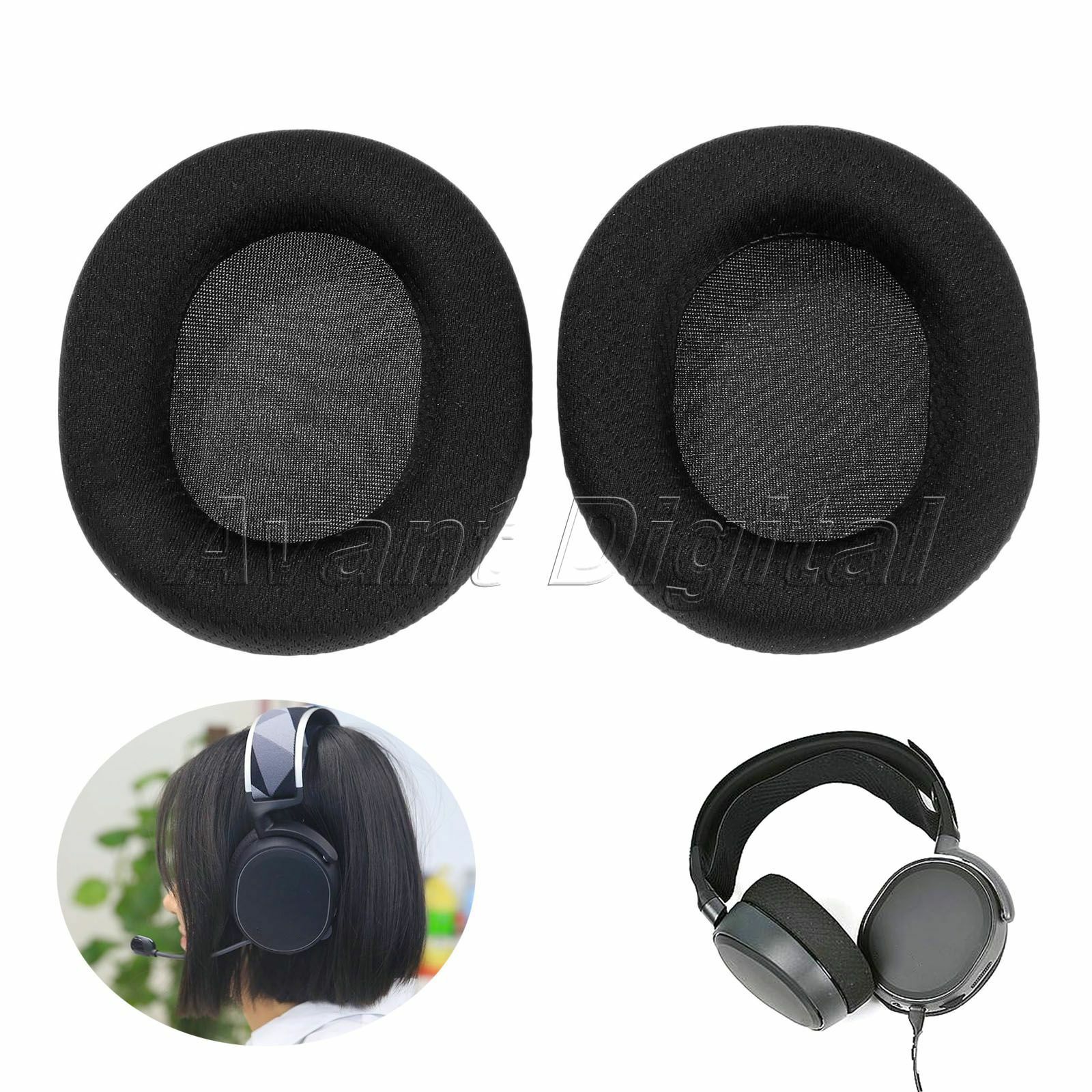 Comfortable Ear Pad Cushions for Steelseries Arctis 3/5/7 Headset Headphones