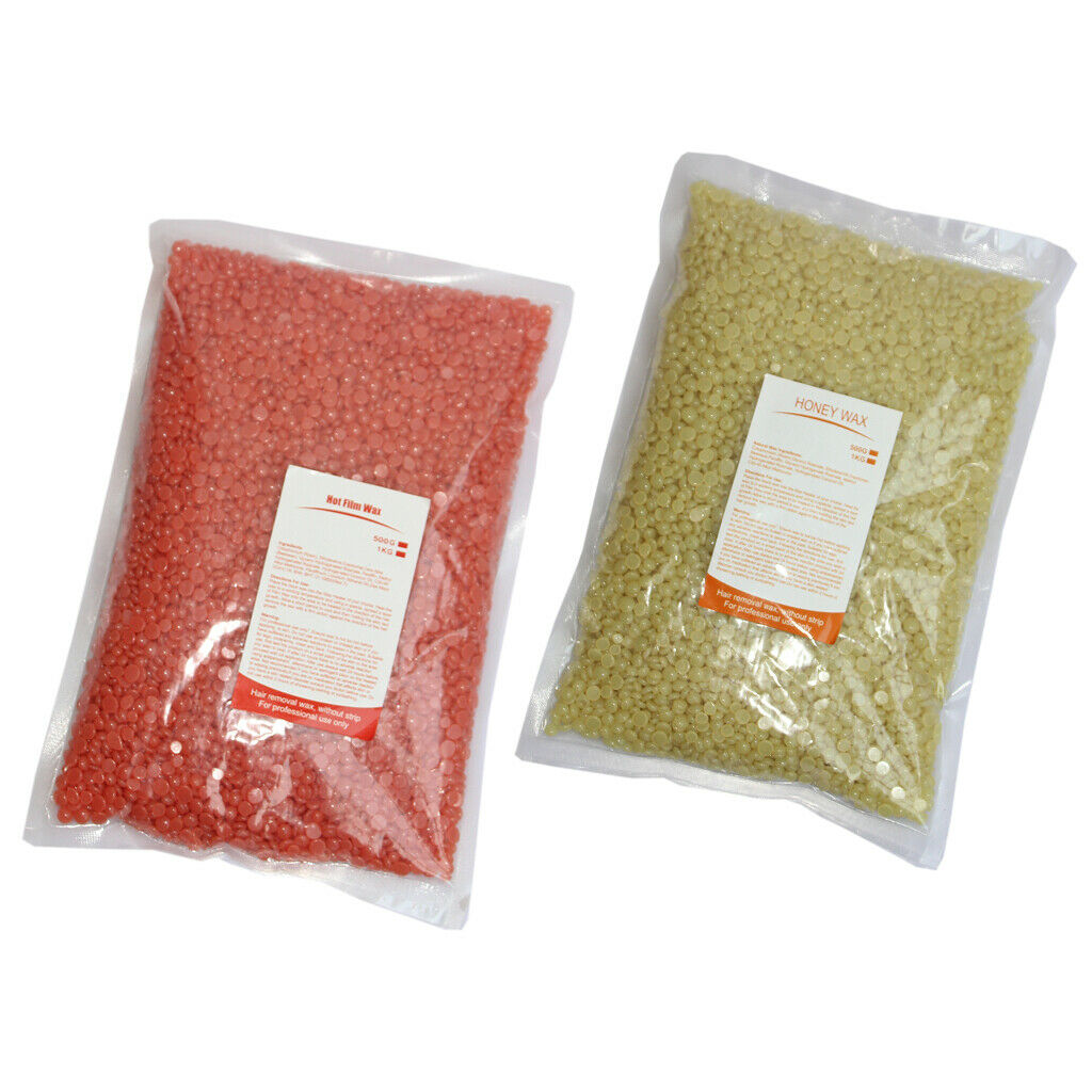 2 Bags Hard Wax Beans Hair Removal Depilatory Bikini Body Waxing Beads