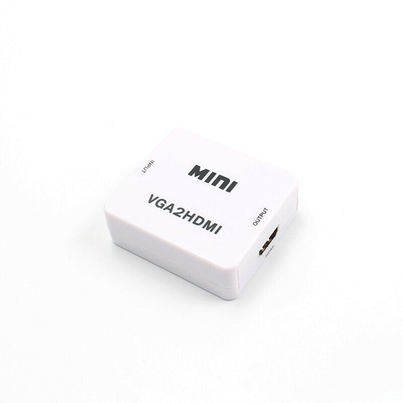 Mini Full HD Video 1080P Audio VGA to HDMI Converter Adapter for PC Laptop  Rf