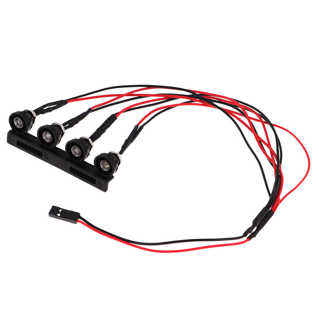 4LED Roof Lamp Light Bar Kit For WPL 1/16 RC Pickups